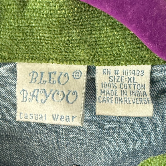 🐾 Blue Bayou Cat Embroidered Denim Jacket XL - Picture 13 of 15